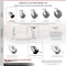 Service Caster 3.25 Inch Glass Filled Nylon Caster Set Roller Bearings 2 Swivel Lock 2 Rigid SCC-30CS3420-GFNR-BSL-2-R-2 - alternate 6